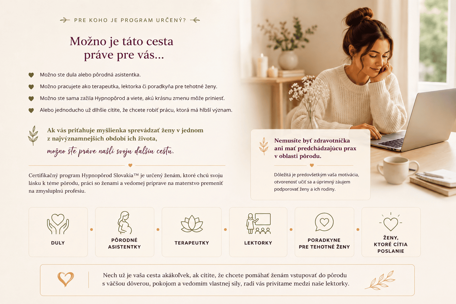Pre koho je program Hypnopôrod Slovakia určený